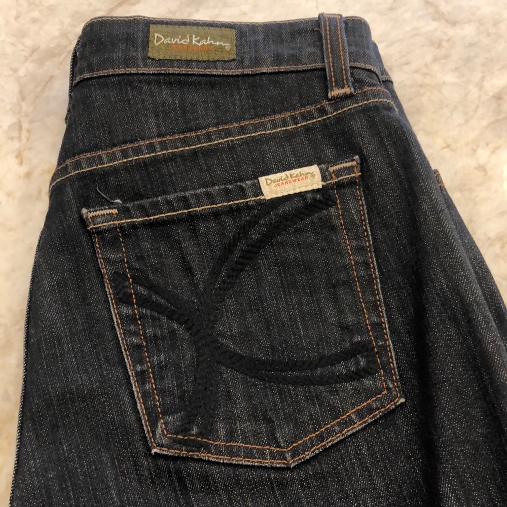 David Kahn Jeans Mid Rise, Straight Leg, Size 4